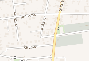 Králova v obci Praha - mapa ulice