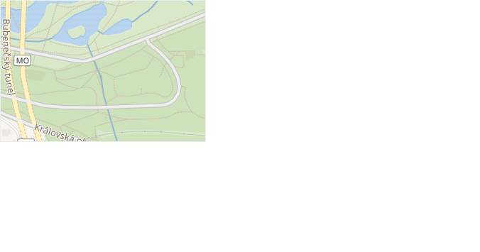 Královská obora v obci Praha - mapa ulice