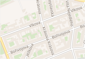 Krásova v obci Praha 6 - mapa ulice