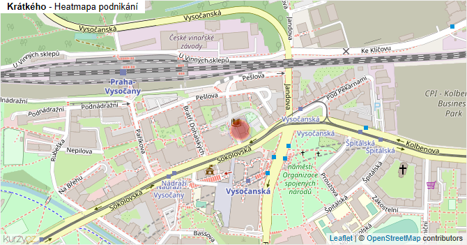 Krátkého - mapa podnikání