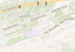 Krátký lán v obci Praha - mapa ulice