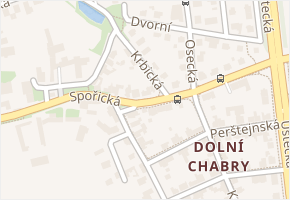 Krbická v obci Praha - mapa ulice