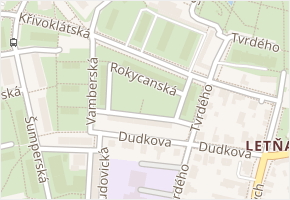 Křivoklátská v obci Praha 11 - mapa ulice