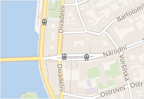 Krocínova v obci Praha - mapa ulice