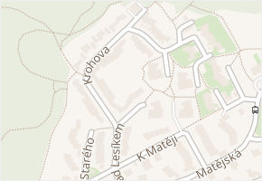 Krohova v obci Praha - mapa ulice
