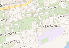 Křtinská v obci Praha 13 - mapa ulice