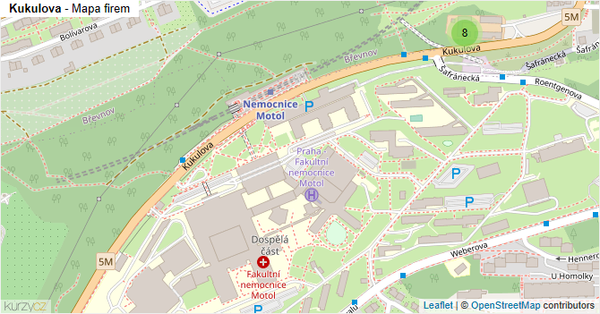 Kukulova - mapa firem