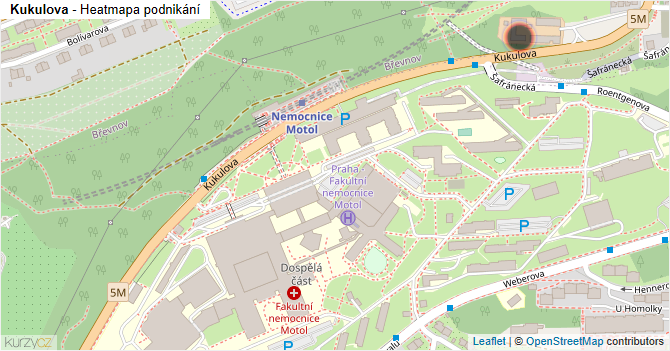 Kukulova - mapa podnikání