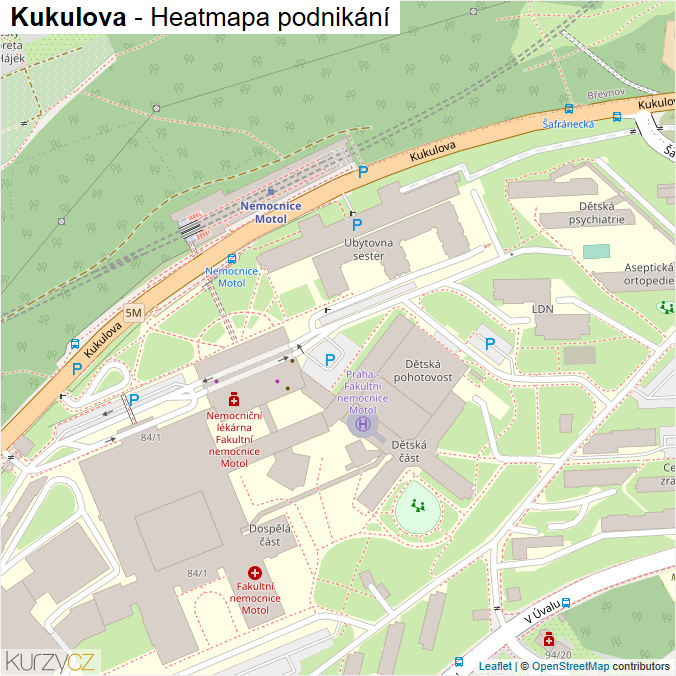 Mapa Kukulova - Firmy v ulici.