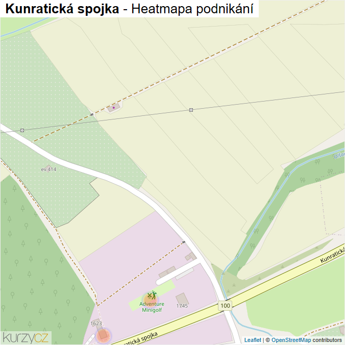 Mapa Kunratická spojka - Firmy v ulici.