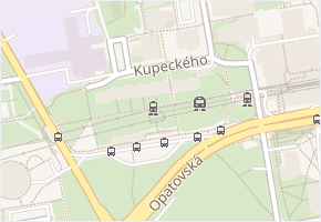 Kupeckého v obci Praha 3 - mapa ulice