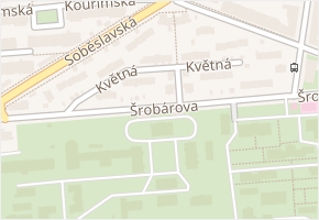 Květná v obci Praha 5 - mapa ulice