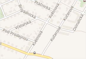 Květnová v obci Praha - mapa ulice