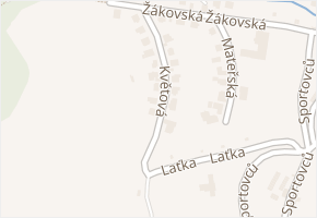 Květová v obci Praha - mapa ulice