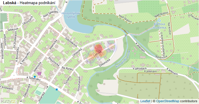 Labská - mapa podnikání