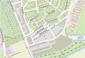 Labuťská v obci Praha - mapa ulice