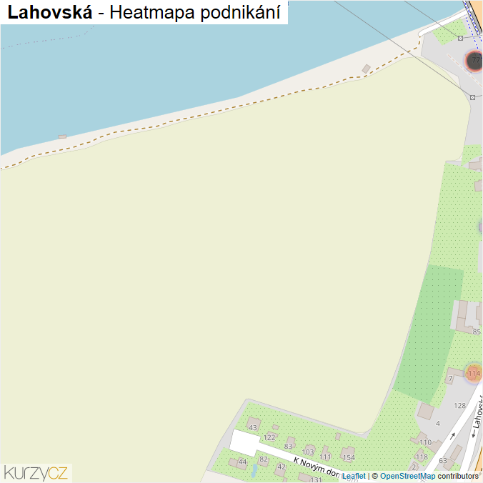 Mapa Lahovská - Firmy v ulici.