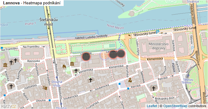 Lannova - mapa podnikání