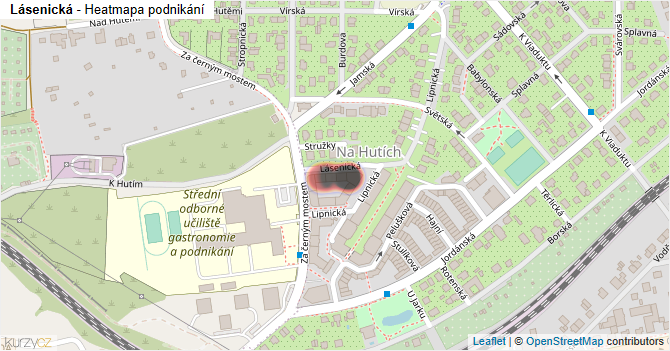 Lásenická - mapa podnikání