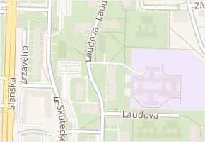 Laudova v obci Praha - mapa ulice