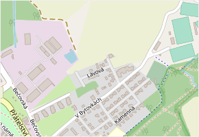 Lávová v obci Praha - mapa ulice