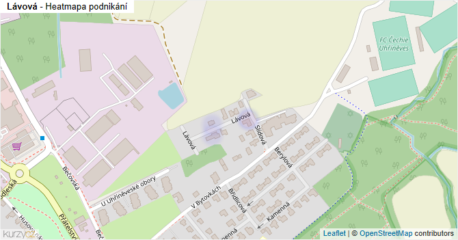 Lávová - mapa podnikání