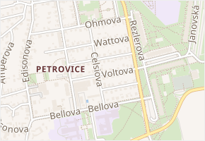 Lebeděvova v obci Praha 2 - mapa ulice