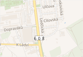 Ledčická v obci Praha - mapa ulice