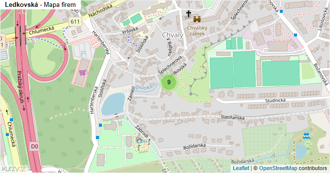 Ledkovská - mapa firem