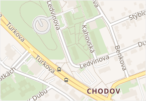 Ledvinova v obci Praha - mapa ulice