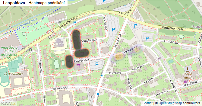 Leopoldova - mapa podnikání