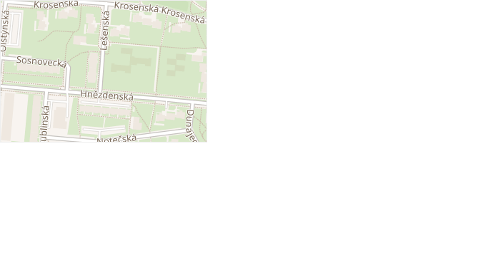 Lešenská v obci Praha - mapa ulice