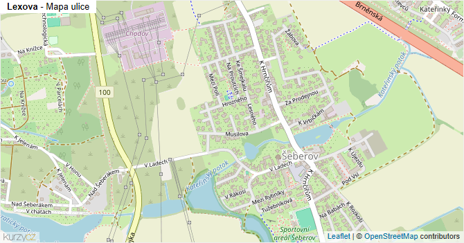 Lexova - mapa ulice