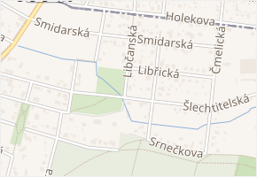 Libčanská v obci Praha 10 - mapa ulice