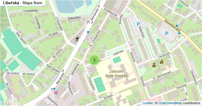Libeřská - mapa firem