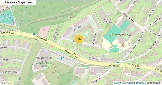 Libišská - mapa firem
