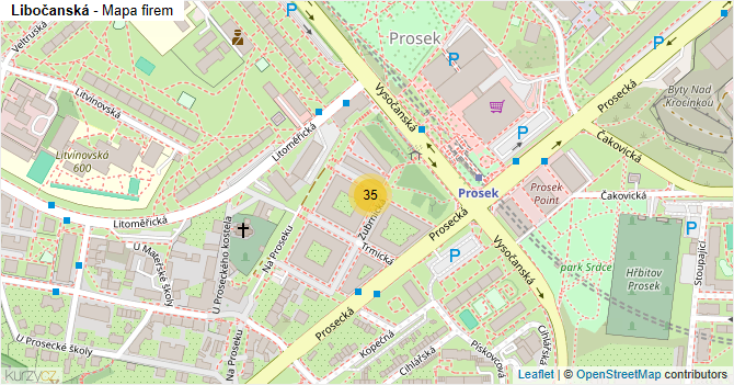 Libočanská - mapa firem