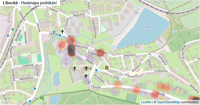 Libocká - mapa podnikání
