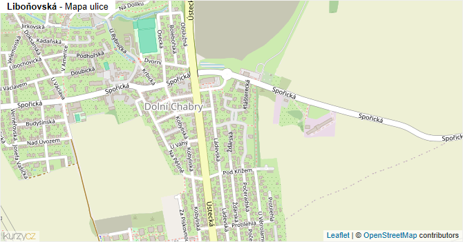 Liboňovská - mapa ulice