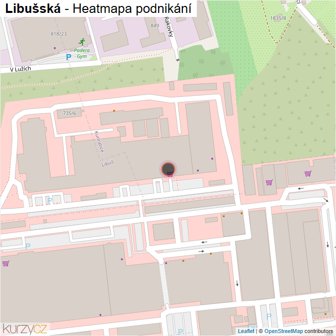 Mapa Libušská - Firmy v ulici.