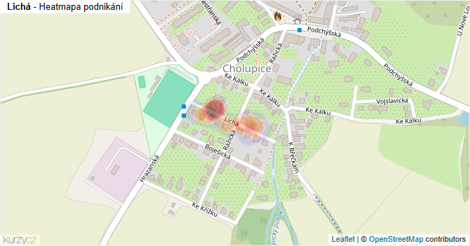 Lichá - mapa podnikání