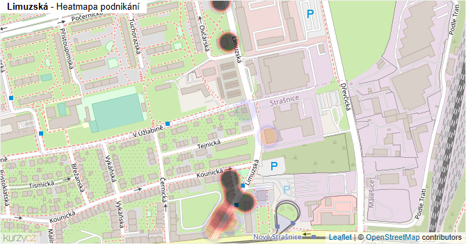 Limuzská - mapa podnikání