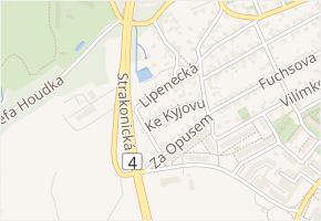 Lipenecká v obci Praha - mapa ulice