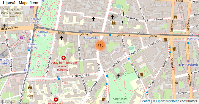 Lípová - mapa firem
