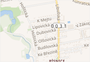 Lipovická v obci Praha - mapa ulice
