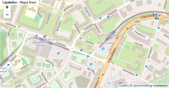 Lipského - mapa firem