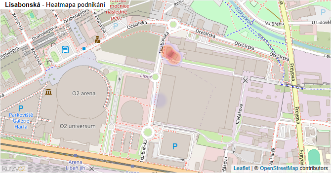 Lisabonská - mapa podnikání