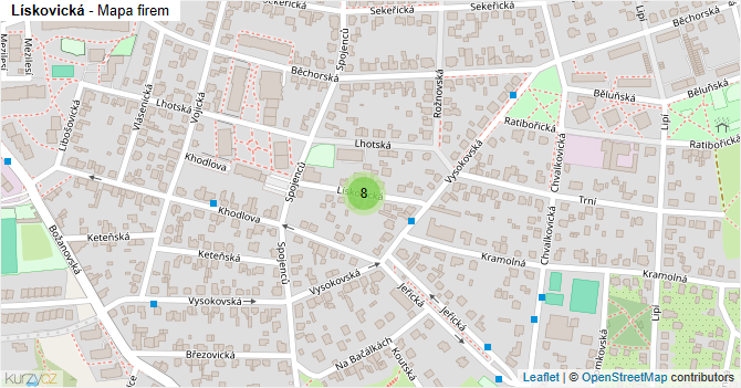 Lískovická - mapa firem