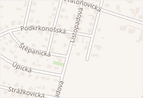 Listopadová v obci Praha - mapa ulice