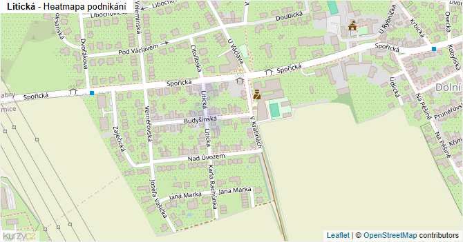 Litická - mapa podnikání